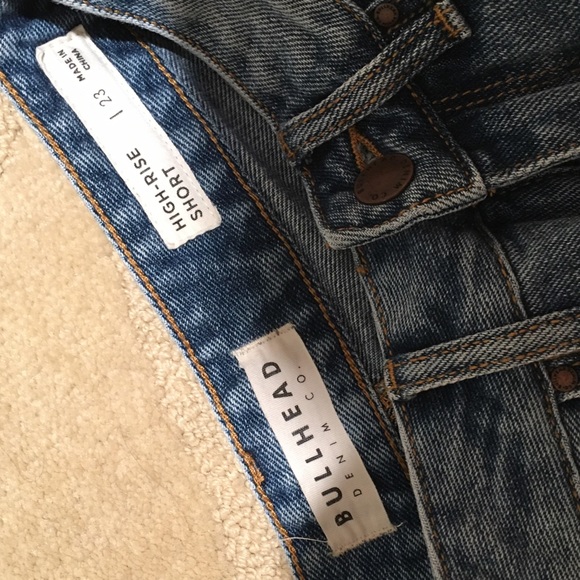 High Rise Distressed Jean Shorts - Picture 3 of 3